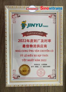 Sinovitrans hợp tác với Jinyu Tires