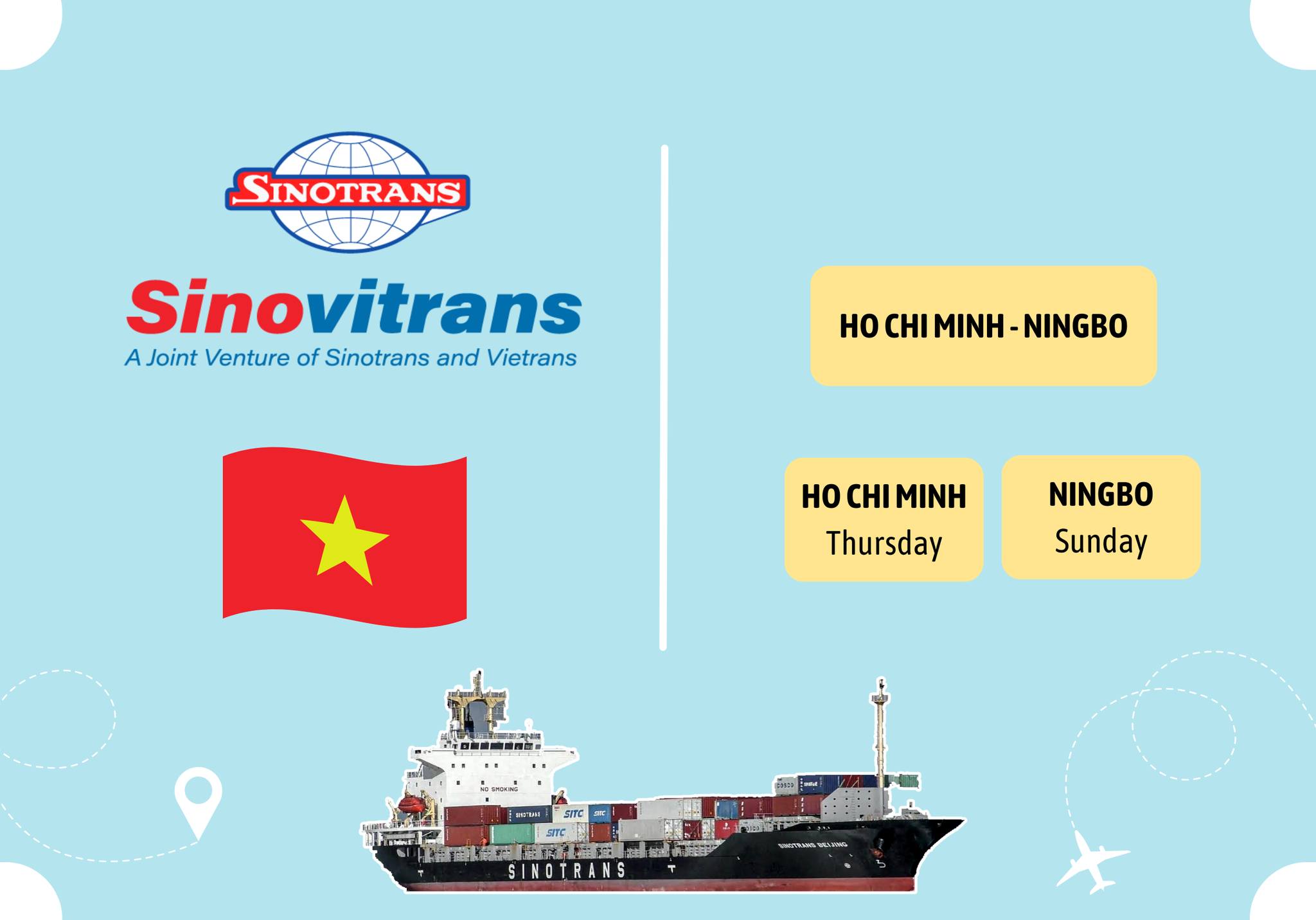Sinotrans Shipping Lines Hồ Chí Minh - Ningbo