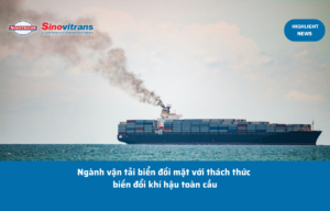 Ngành vận tải đường biển đối mặt với thách thức biến đổi khí hậu