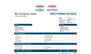 Proforma Invoice là gì vai trò của proforma Invoice