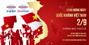 Sinotrans & Sinovitrans thông báo lịch nghỉ lễ 02/09/2023